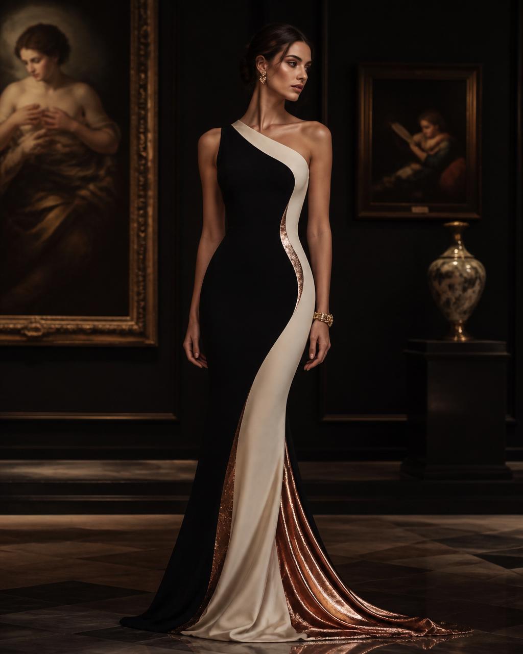 Evening look — sculpted silhouette