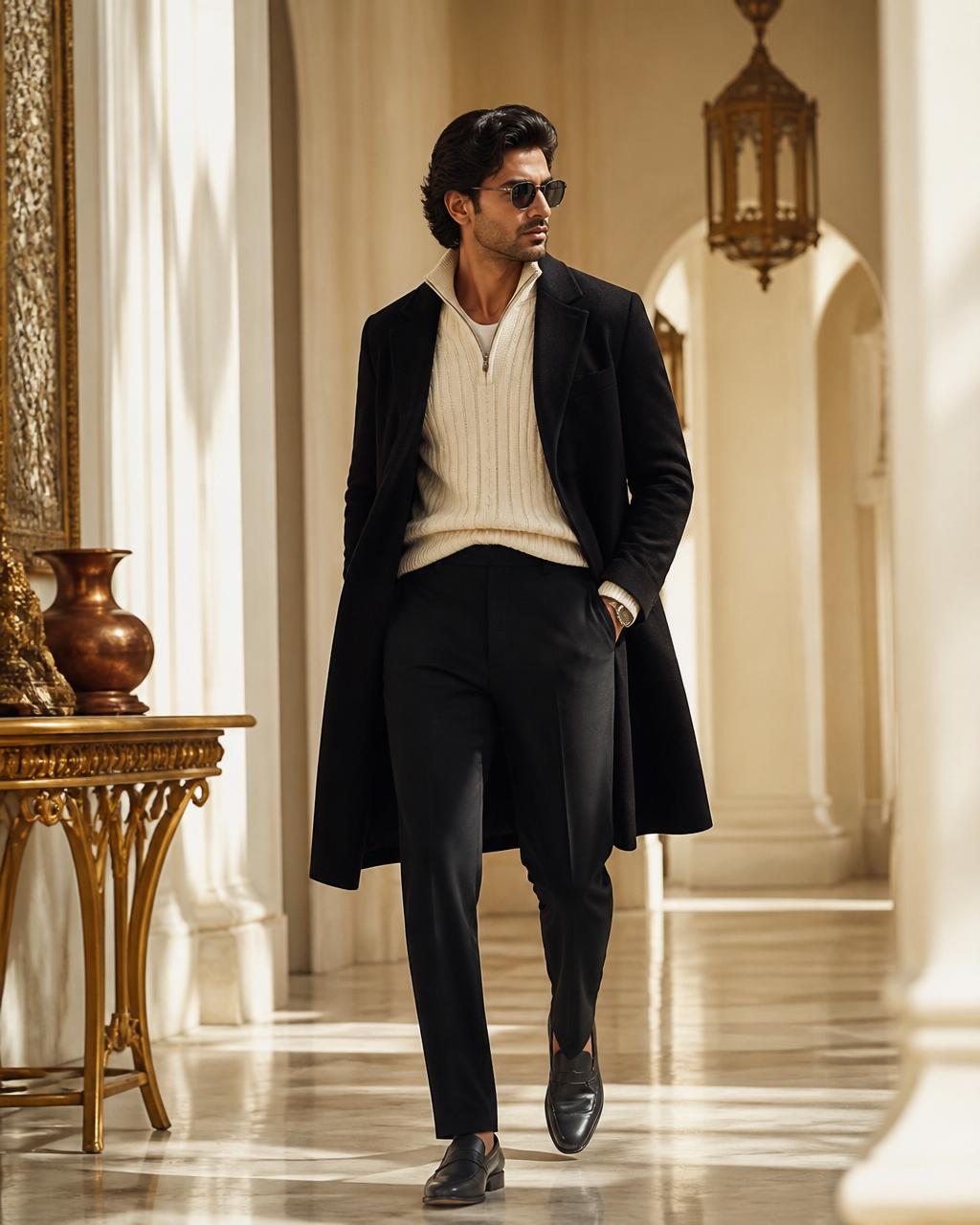 Menswear look — casual layered fit